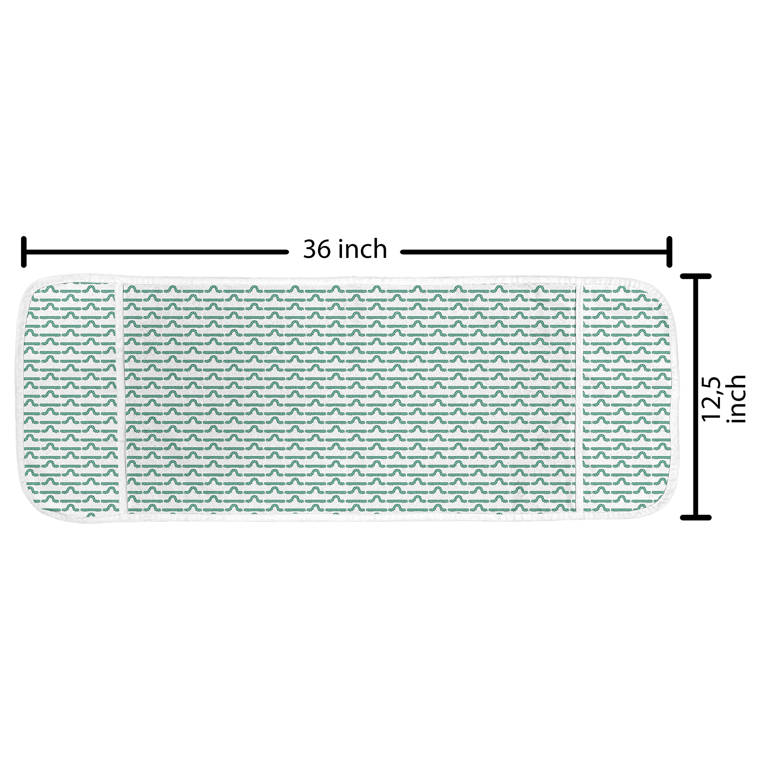 Ambesonne Waterproof Microwave Cover with Pockets - Caterpillar & Wildlife Design, 36