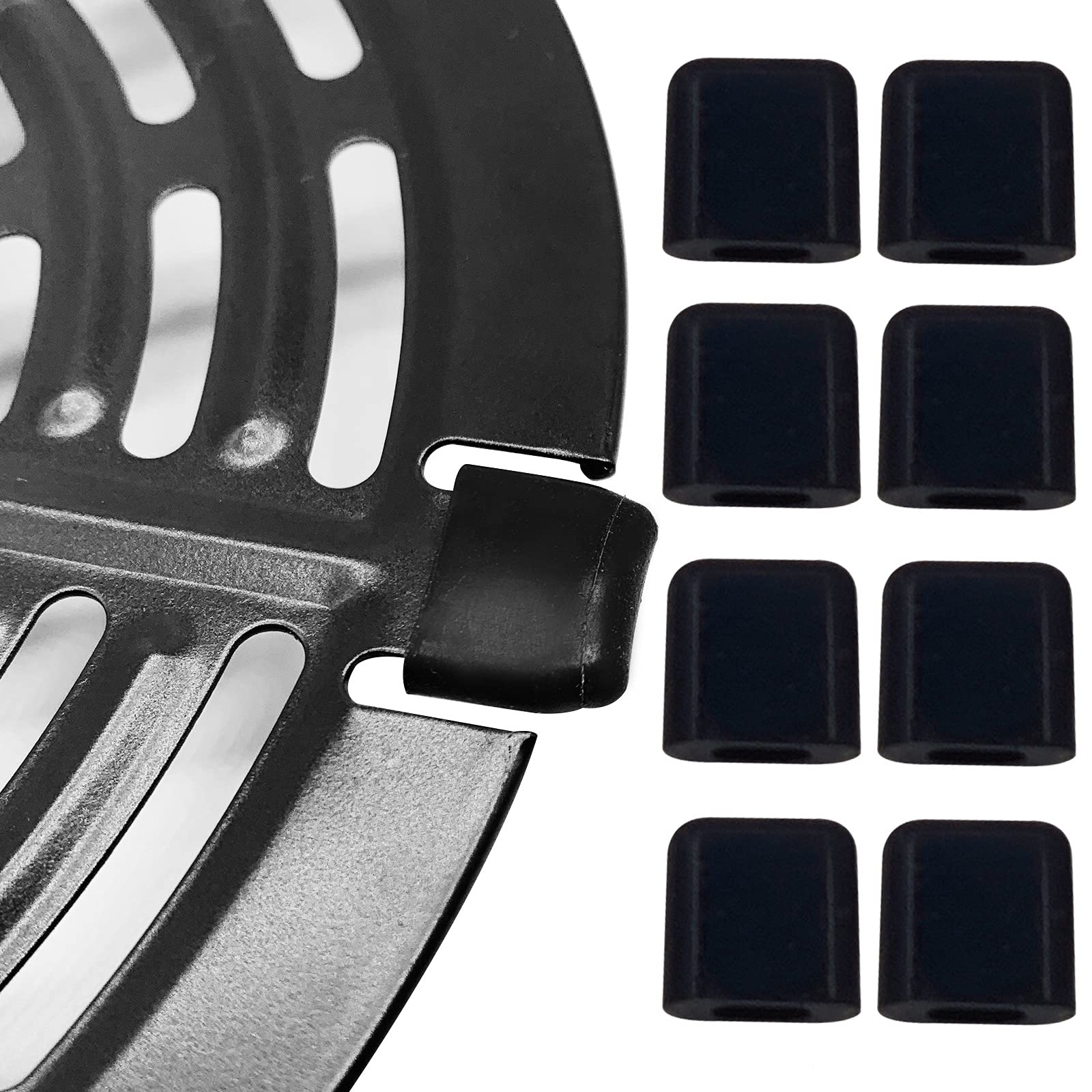 8-Piece Premium Air Fryer Rubber Bumpers - Non-Slip Silicone Feet & Anti-Scratch Protective Tips for Chefman, GoWise, PowerXL, Dash & More - Perfect for Kitchen Safety & Tray Protection