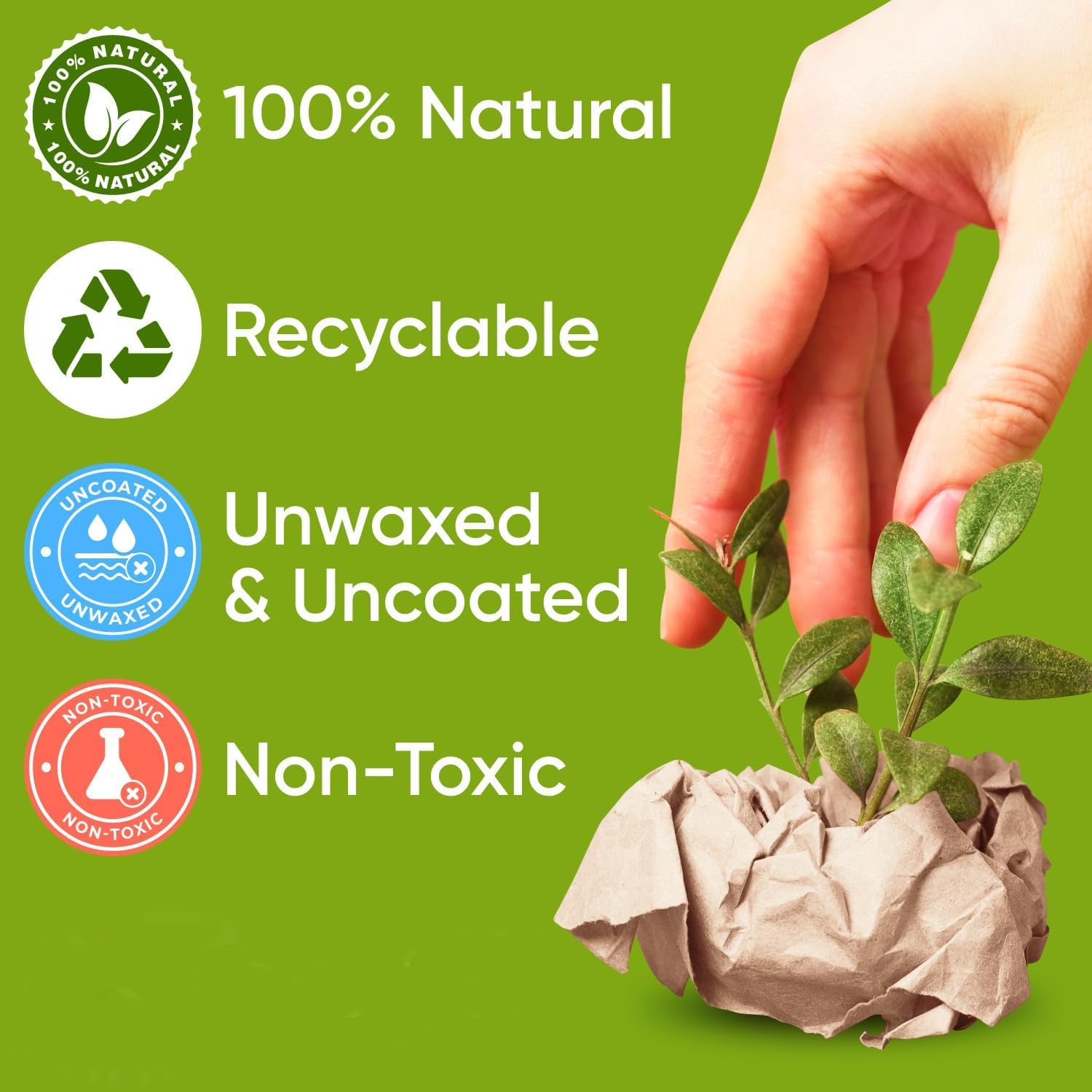 Eco-Friendly 36 Inch x 20 Meter Natural Brown Kraft Paper Roll - 100 GSM Unwaxed Uncoated for Packaging, Gift Wrapping, Shipping, Crafts & DIY Projects - Perfect for Home, Office & Small Business Use