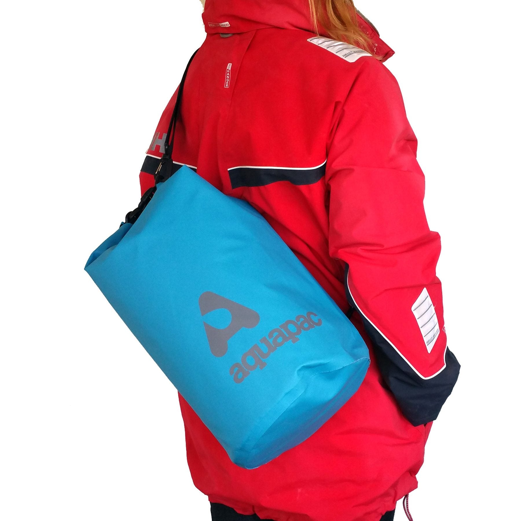 Aquapac 734 TrailProof 15L Waterproof Dry Bag with Adjustable Shoulder Strap - Blue - Perfect for Hiking, Camping, Kayaking & Outdoor Adventures