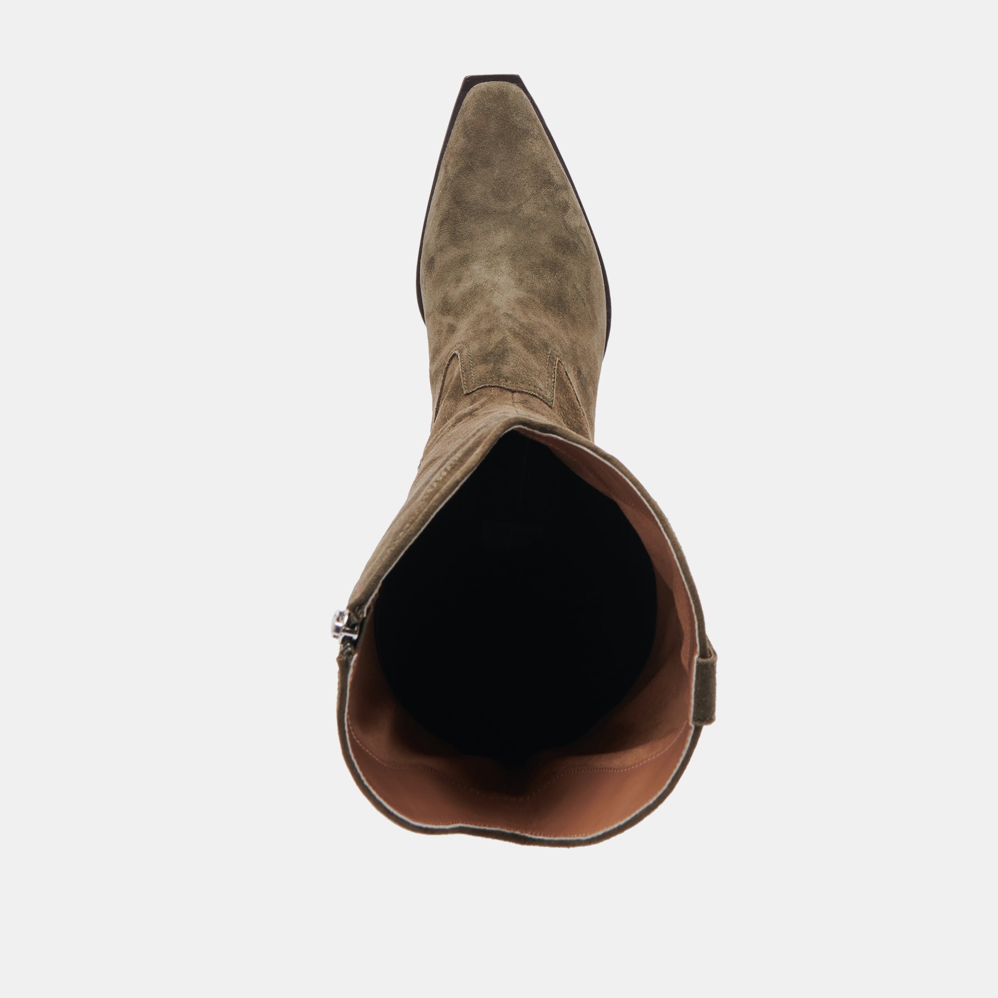 Ariana Wide Calf Boots in Army Suede - Comfortable & Stylish Women's Boots for Fall and Winter Fashion