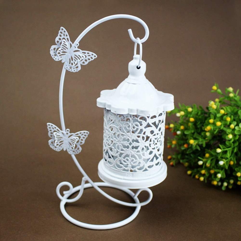 Bird Cage Candle Holder - Hollow Hanging Decorative Lantern for Home Table Centerpiece, Wedding & Baby Shower Decor - European Style Household Ornament (Perfect for Romantic Dinners, Garden Parties & Boho Home Decor)