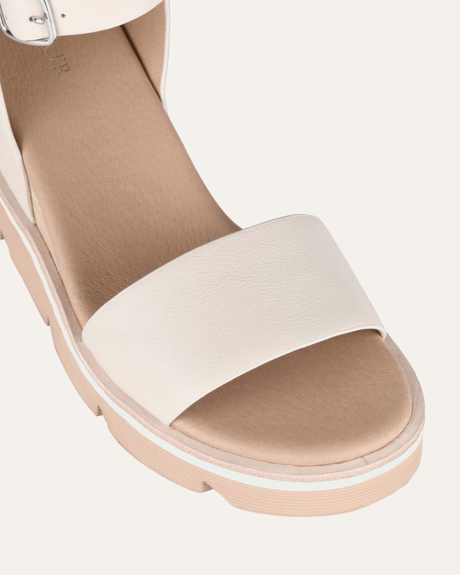 KATIE Women's Mid Heel Wedge Sandals - Genuine Bone Leather Comfortable Summer Shoes for Beach, Party & Casual Outings