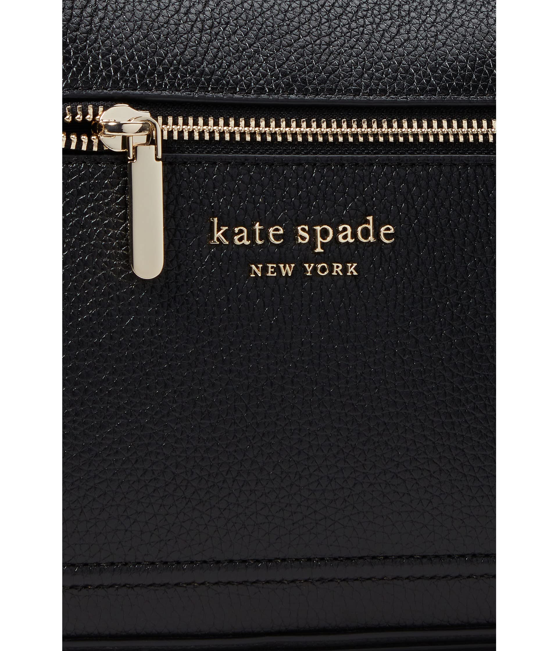 Kate Spade New York Hudson Pebbled Leather Medium Crossbody Bag for Women - Stylish & Durable Everyday Shoulder Purse for Work, Travel & Shopping