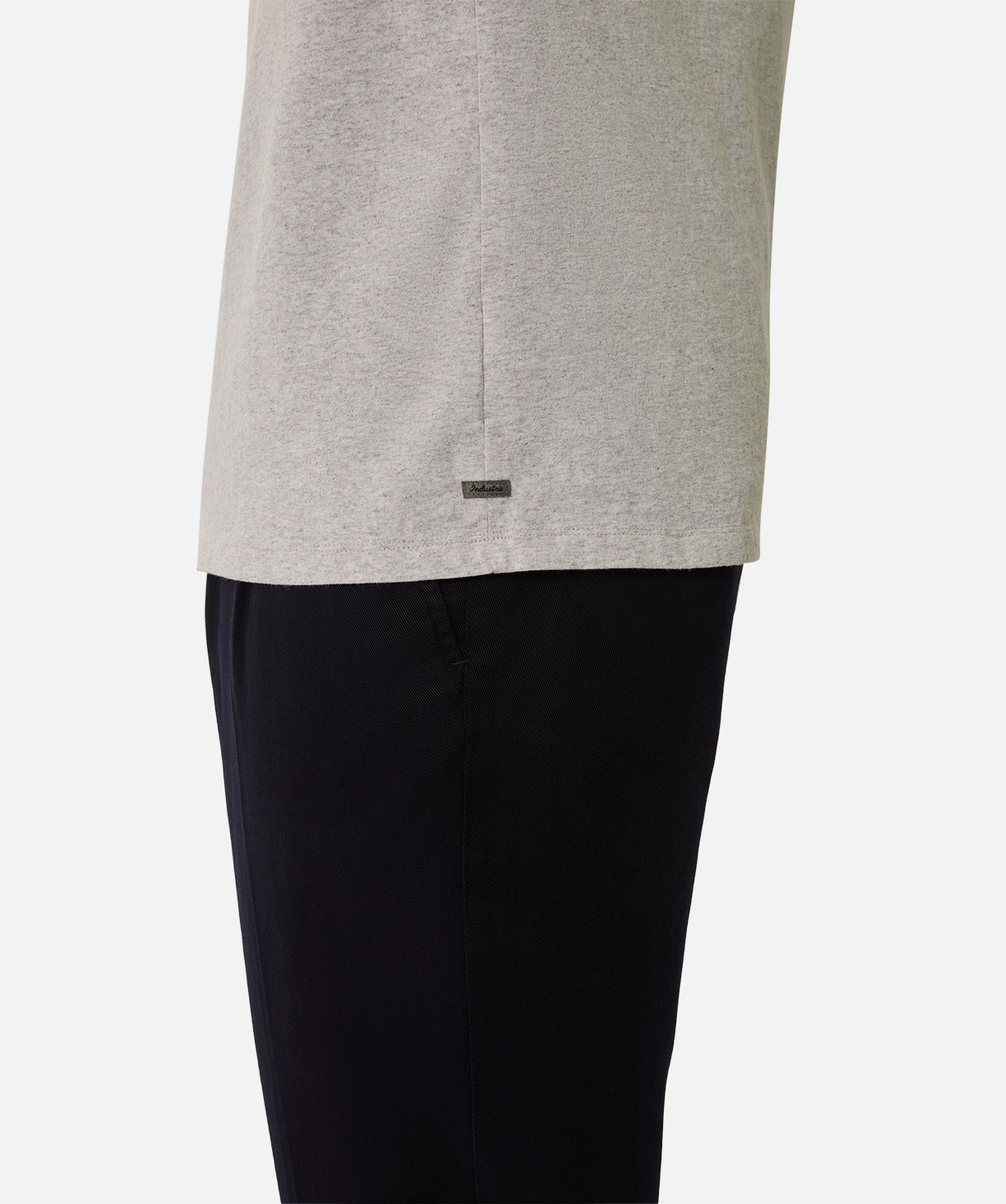 The Del Sur Tee - Soft New Marle Grey Cotton T-Shirt for Men | Casual Everyday Wear & Layering Essential