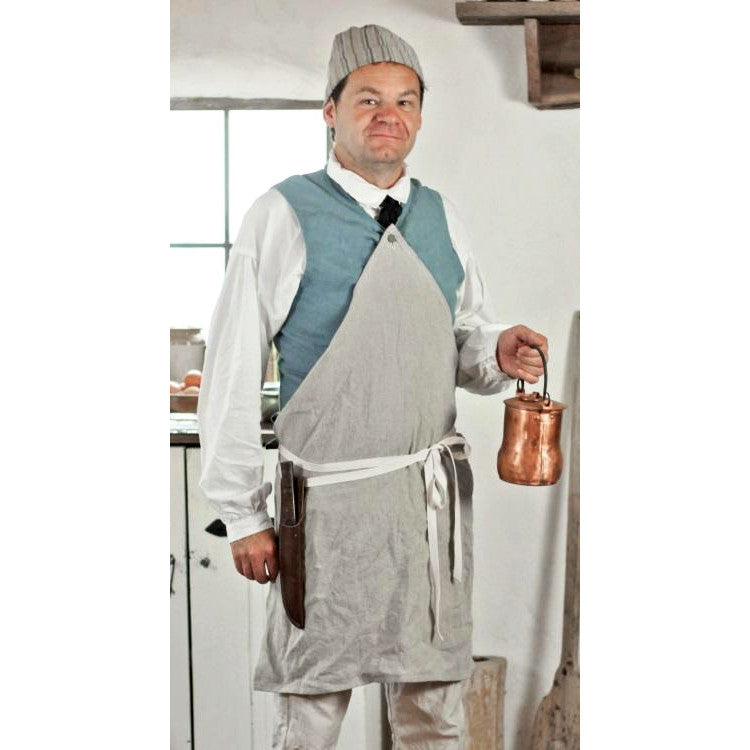 Premium Natural Linen Tradesman's Apron - Durable Workwear for Carpenters, Chefs & DIY Enthusiasts | Perfect for Woodworking, Cooking & Crafting