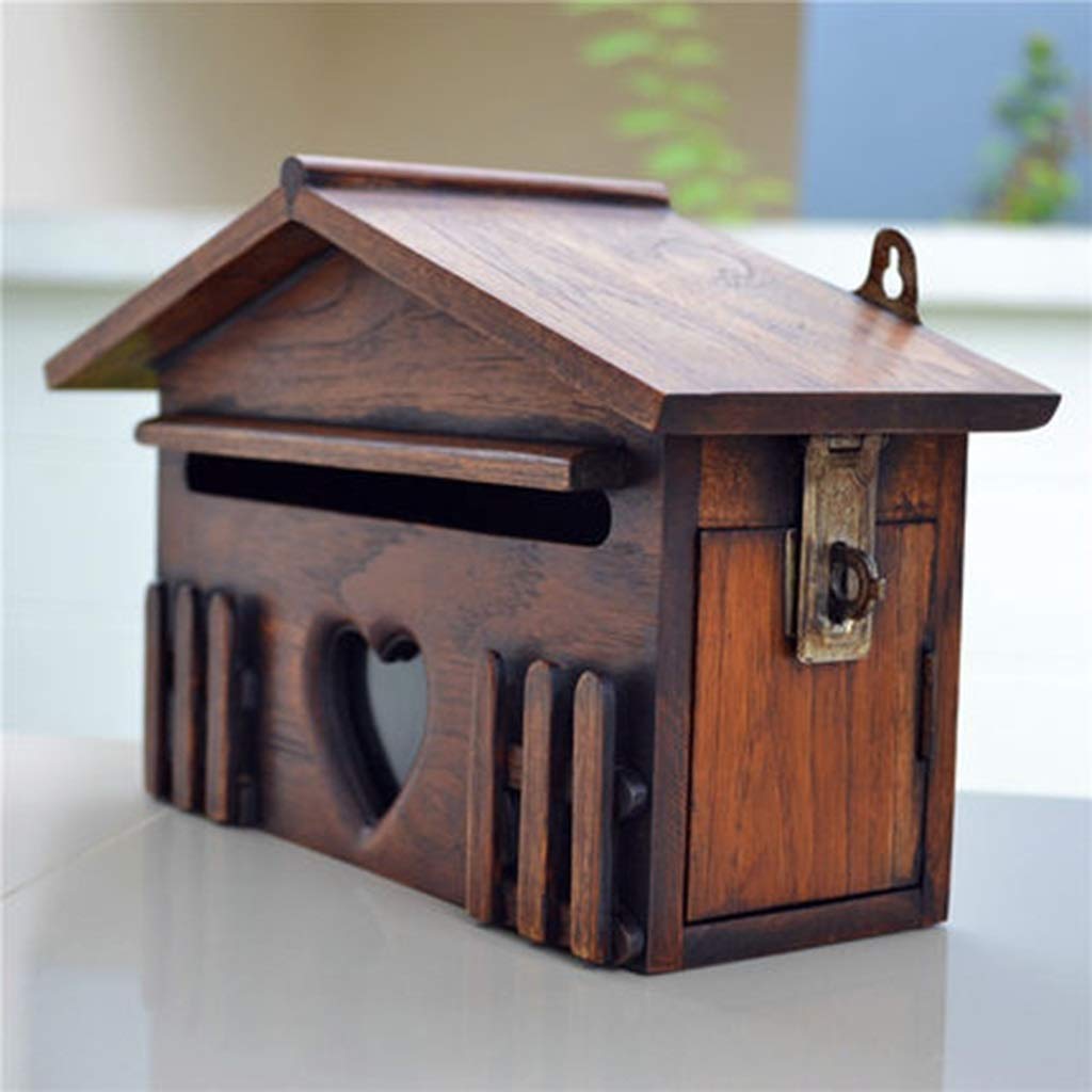 Wall Mounted Mailbox with Lock - Weatherproof & Secure Outdoor Mailbox for Home, Office & Post Office - Perfect for Front Door, Garden & Patio