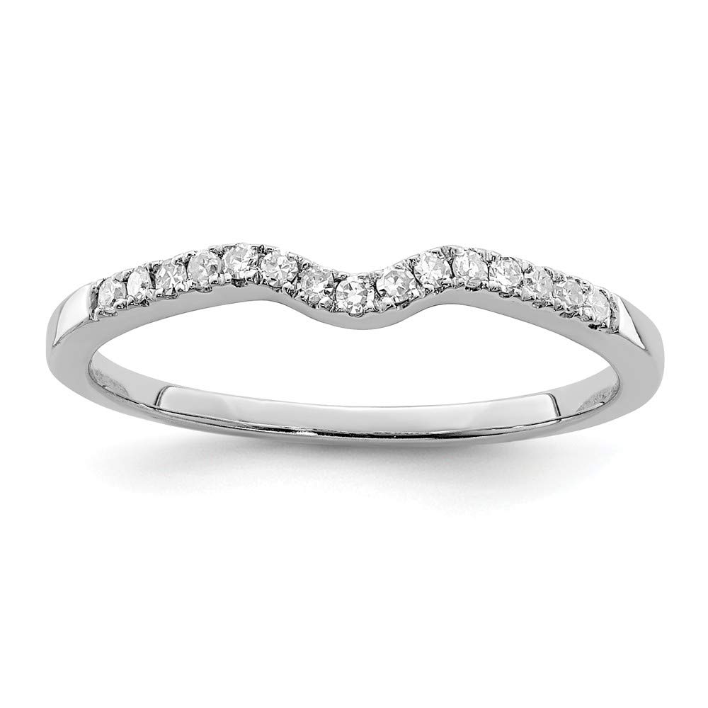 Sonia 925 Sterling Silver Diamond Wrap Wedding Band Ring for Women - 0.09cttw, 1mm Width - Perfect for Engagement, Anniversary & Bridal Jewelry Gifts