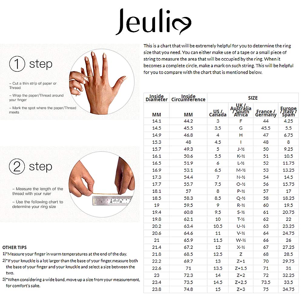 Jeulia 925 Sterling Silver Wedding & Engagement Rings for Women - 4.75ct Main Stone + 2.59ct Side Stones, Bridal Set, Anniversary & Promise Ring - Perfect for Proposals, Weddings & Romantic Gifts