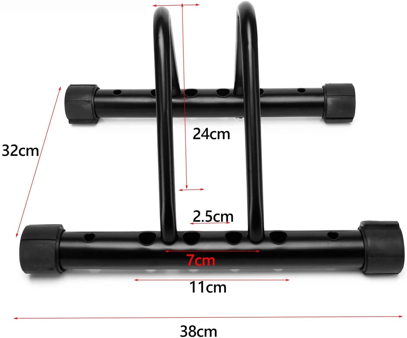 Baisikou Detachable Bike Stand - Adjustable Floor Parking Rack for Mountain, Road & BMX Bikes | Perfect for Garage, Backyard & Outdoor Cycling Storage