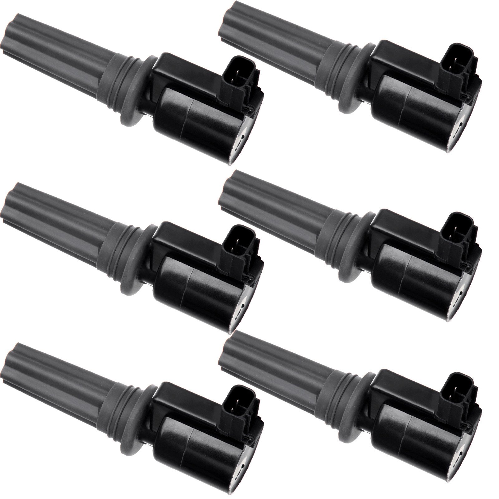 High Performance Ignition Coil Pack Set of 6 - Compatible with Lincoln LS 3.0L (2000-2005) & Jaguar S-Type 3.0L (2000-2003) - DG528 5C1197 C1346 - Perfect for Engine Tune-Up & Smooth Acceleration