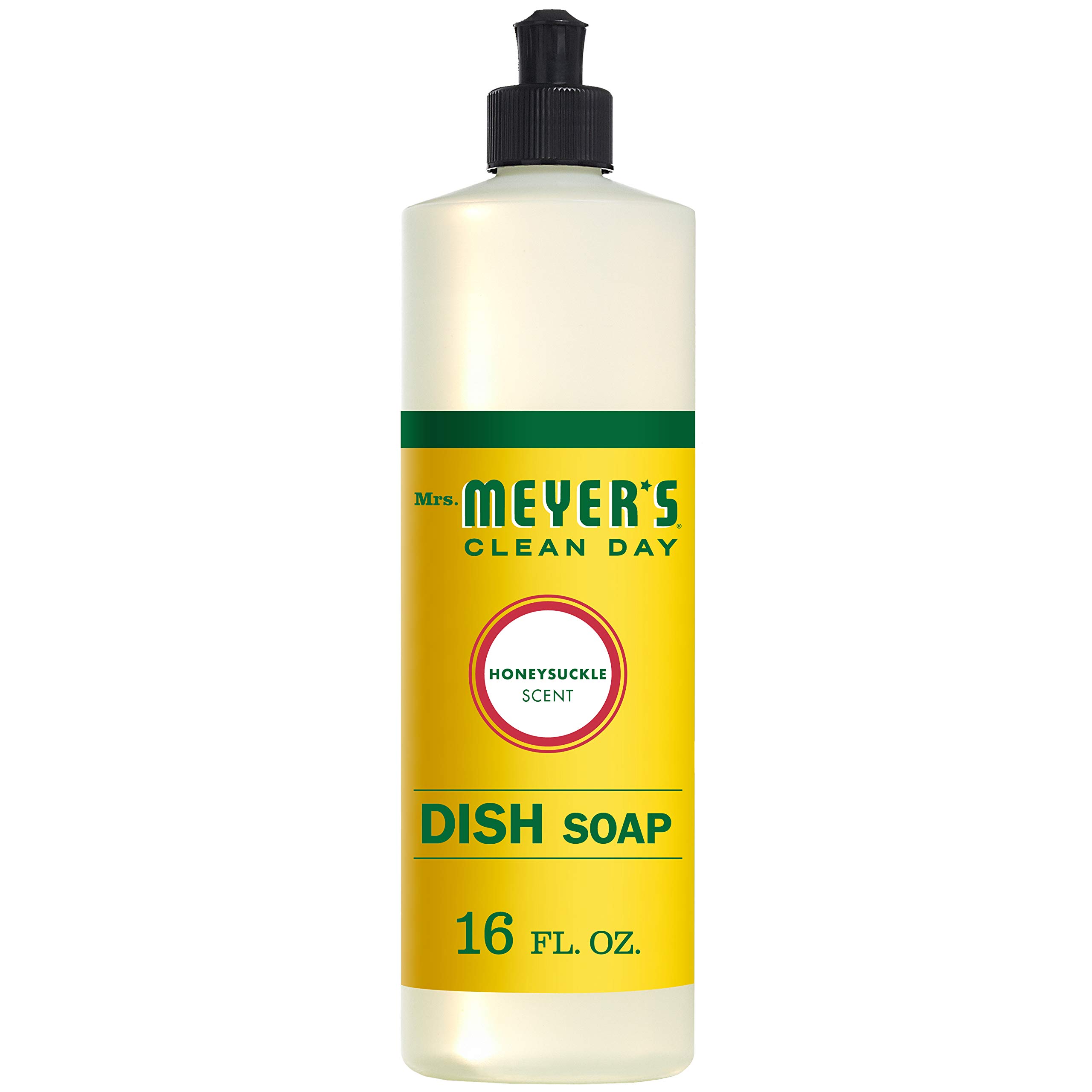 Mrs. Meyer's Clean Day Liquid Hand Soap, Honeysuckle Scent, 16 fl oz (473 ml) – Refreshing & Moisturizing for Kitchen, Bathroom & Office Use