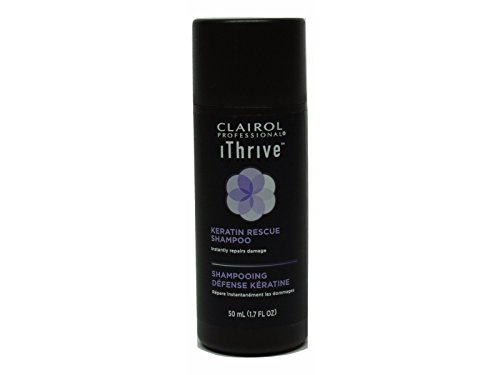iThrive Keratin Rescue Travel Size Shampoo - Sulfate Free Hair Repair for Damaged Hair - Perfect for Vacation, Gym & On-the-Go Hair Care
