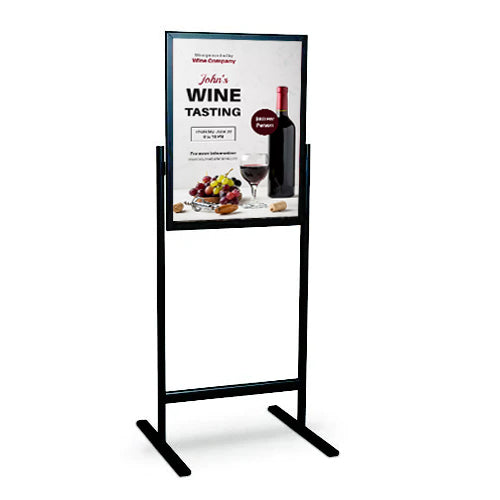24x36 Double Sided Snap Frame Floor Stand - 2 Snap Open Sign Frames for Posters, Artwork & Displays - Perfect for Retail Stores, Events & Trade Shows