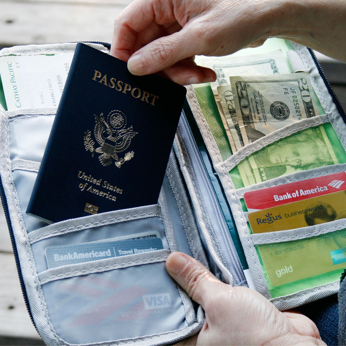 Wrapables® RFID Blocking Passport Holder - Secure Travel Wallet for Passport & Documents, Pink - Perfect for Airports & International Trips