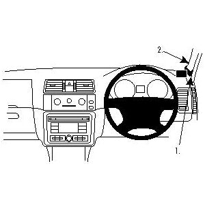 ClicOn No Holes Right Hand Dashboard Mount for Skoda Fabia (2008-2014) & Skoda Roomster (2007-2015) - Perfect for GPS, Phone Holders & Car Accessories