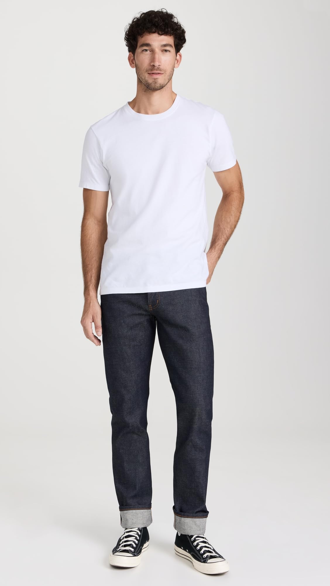 Naked & Famous Denim Men's Weird Guy Low-Rise Selvedge Jeans in Dirty Fade - Premium Raw Denim for Casual Wear & Street Style