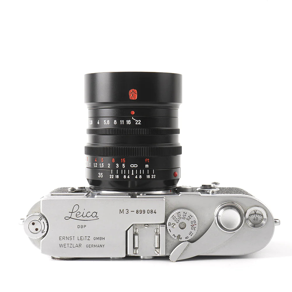 7Artisans 35mm f/1.4 Manual Focus Lens for Leica M Mount - Fast Aperture Prime Lens for Street & Portrait Photography | Compatible with Leica M Series Cameras | Durable Black Metal Construction