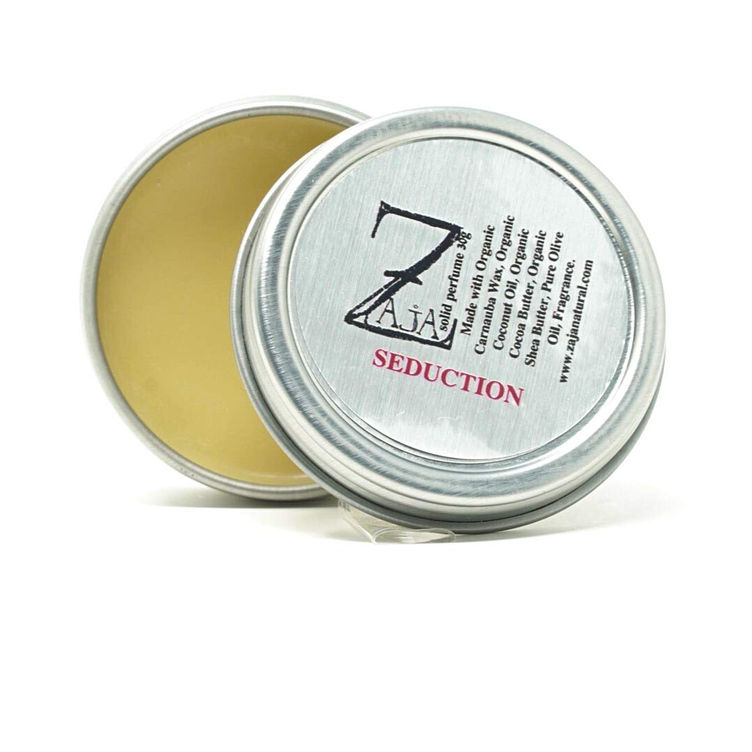 Seduction Solid Perfume 30g - Raspberry, Cantaloupe, Watermelon & Jasmine Fragrance | Long-Lasting, Portable & Moisturizing | Perfect for Date Nights, Travel & Everyday Wear