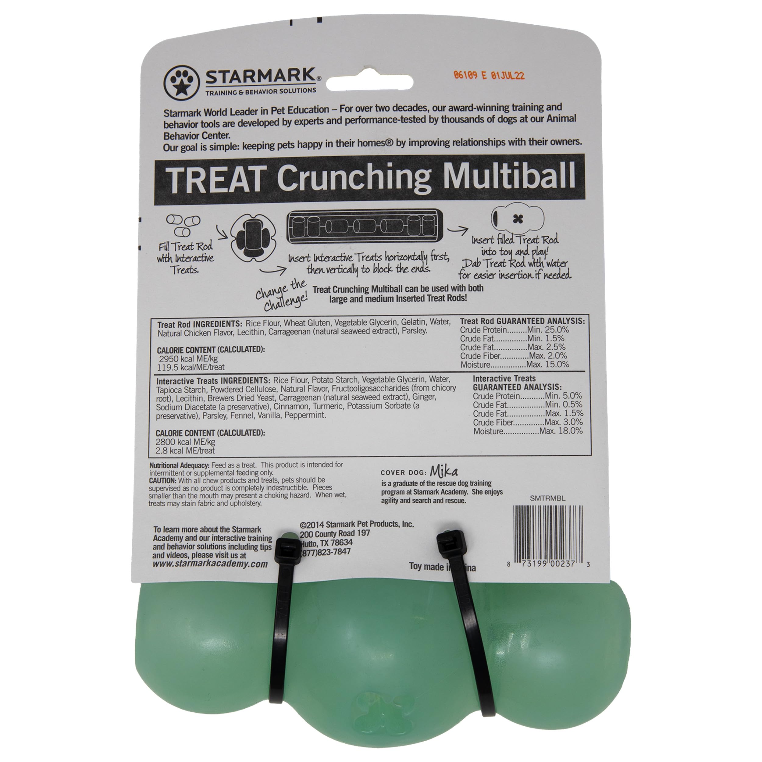 Starmark Large Teal Crunching Multiball Dog Toy - Durable Interactive Chew Toy for Medium to Large Dogs, Perfect for Playtime & Dental Health
