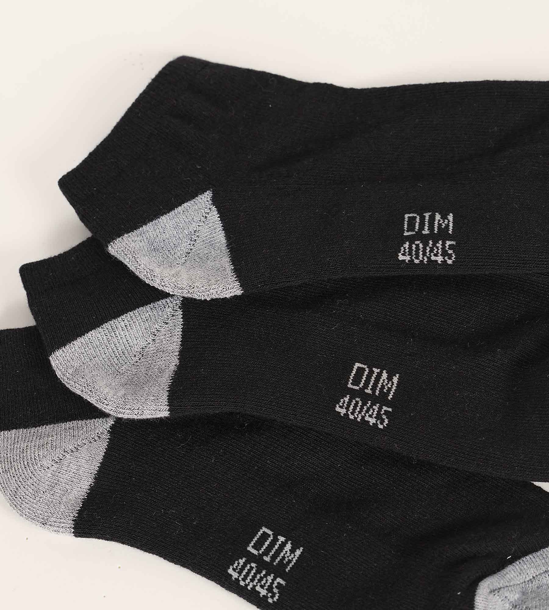 5 Pairs Men's Cotton Black Athletic Socks - Breathable & Comfortable for Running, Gym & Casual Wear - EcoDim Sport Socks for Everyday Use