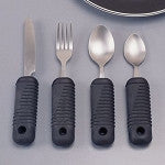 Sure Grip Bendable and Weighted Utensils - Adaptive Silverware for Arthritis, Parkinson's & Hand Tremors - Perfect for Elderly Care & Disabled Dining Assistance