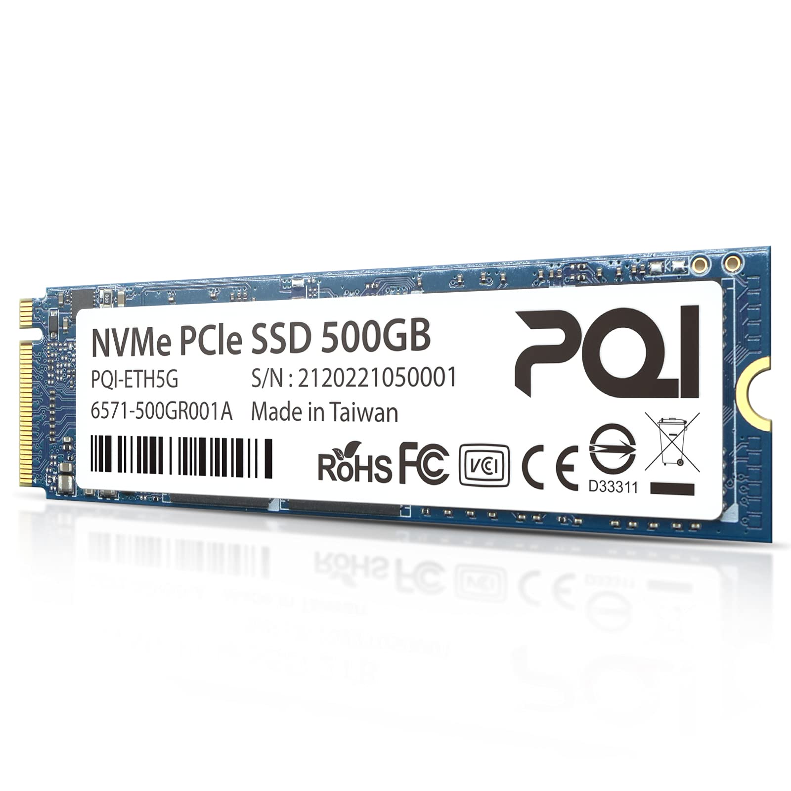 PQI Performance Series 500GB Internal SSD PCIe NVMe 1.3 Gen4x4 M.2 Solid State Drive - High Speed Gaming SSD for PC, Laptop & Crypto Mining (BTC/ETH) - Perfect for Gaming, Video Editing & Data Storage