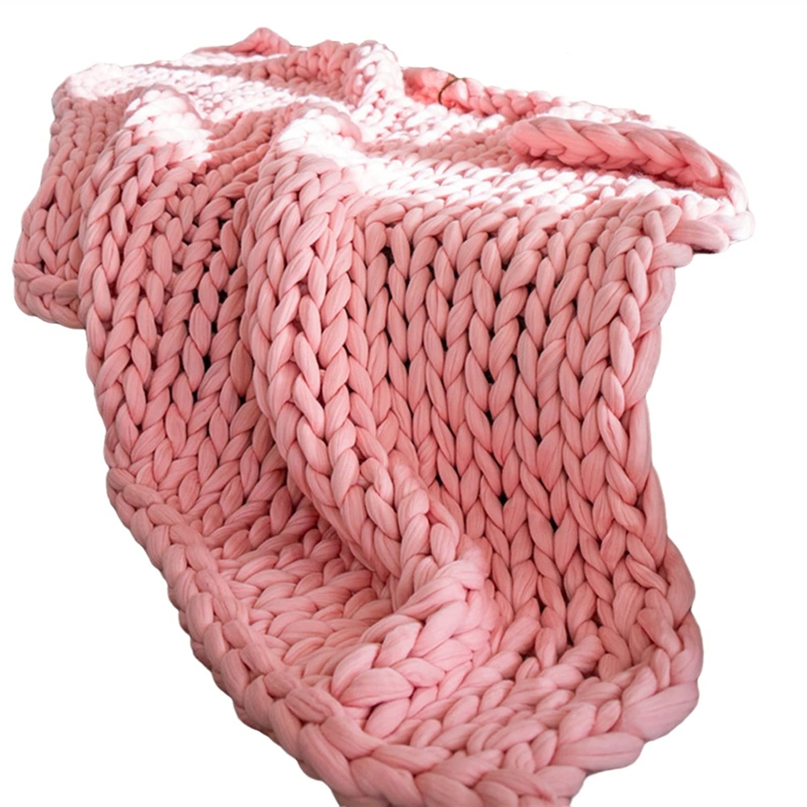 Super Soft Chunky Knit Throw Blanket - 71x80in (180x200cm) - Warm Bulky Arm Knitted Blanket for Cozy Home Decor & Winter Comfort | Perfect for Sofa, Bed & Living Room