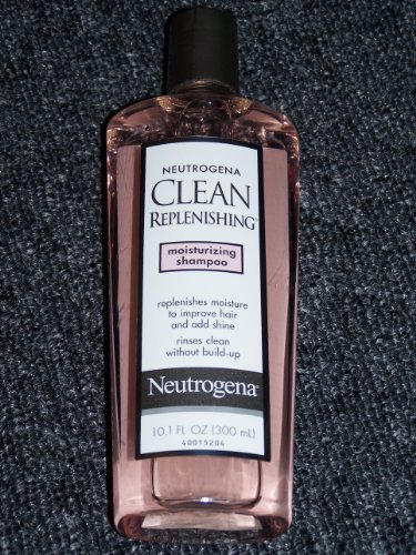 Neutrogena Clean Replenishing Shampoo for Dry Hair - Moisturizing & Hydrating Formula - 10.1 oz Bottle - Gentle Daily Use for Soft, Healthy Hair - Perfect for Color-Treated & Damaged Hair Care
