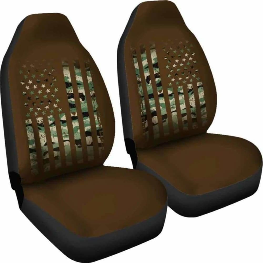 Military Army Flag Car Seat Covers - Durable Universal Fit for Trucks & SUVs - Perfect for Patriotic Drivers, Outdoor Adventures & Road Trips