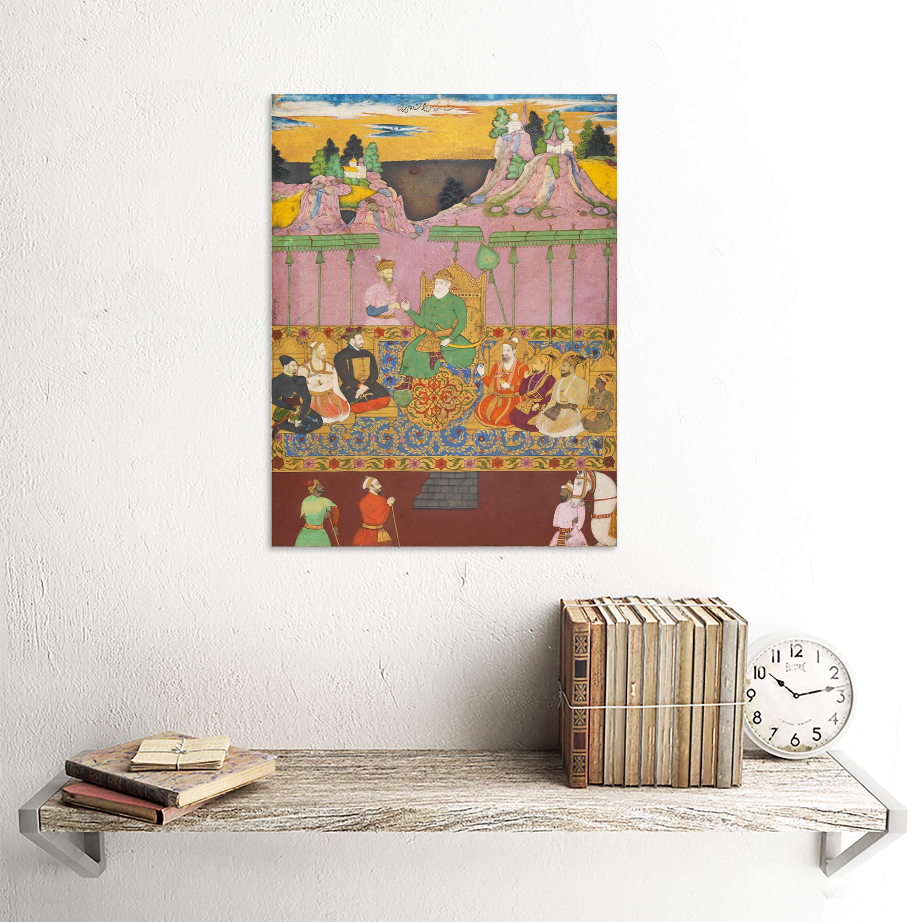 Premium Muhammad The House Of Bijapur Mughal Painting - Unframed Wall Art Print Poster for Home & Office Decor | Perfect for Living Room, Bedroom, or Study