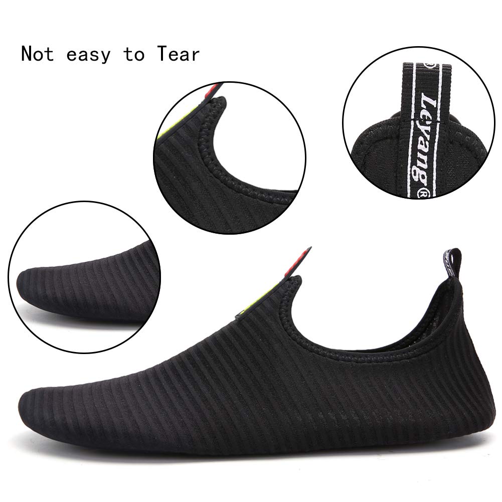 **Men's Women's Kids Quick-Dry Water Shoes - Barefoot Aqua Socks for Swimming, Beach, Yoga, Surfing & Aerobics - Lightweight & Comfortable for Outdoor Water Sports**