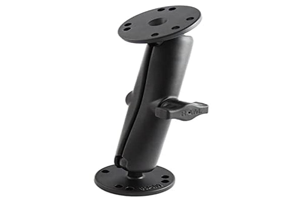 RAM Mounts RAM-B-101U-C 通用双球头支架配双圆盘长臂 适用于车载、船舶、摩托车设备安装