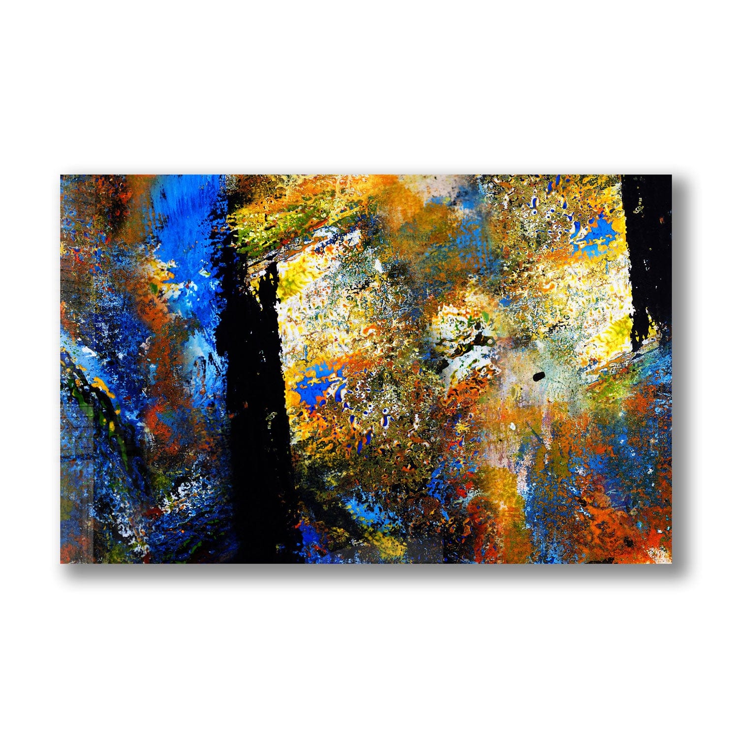 Abstract Face Tempered Glass Wall Art - Modern Home Decor for Living Room, Bedroom & Office | Shatter-Resistant & Stylish Design