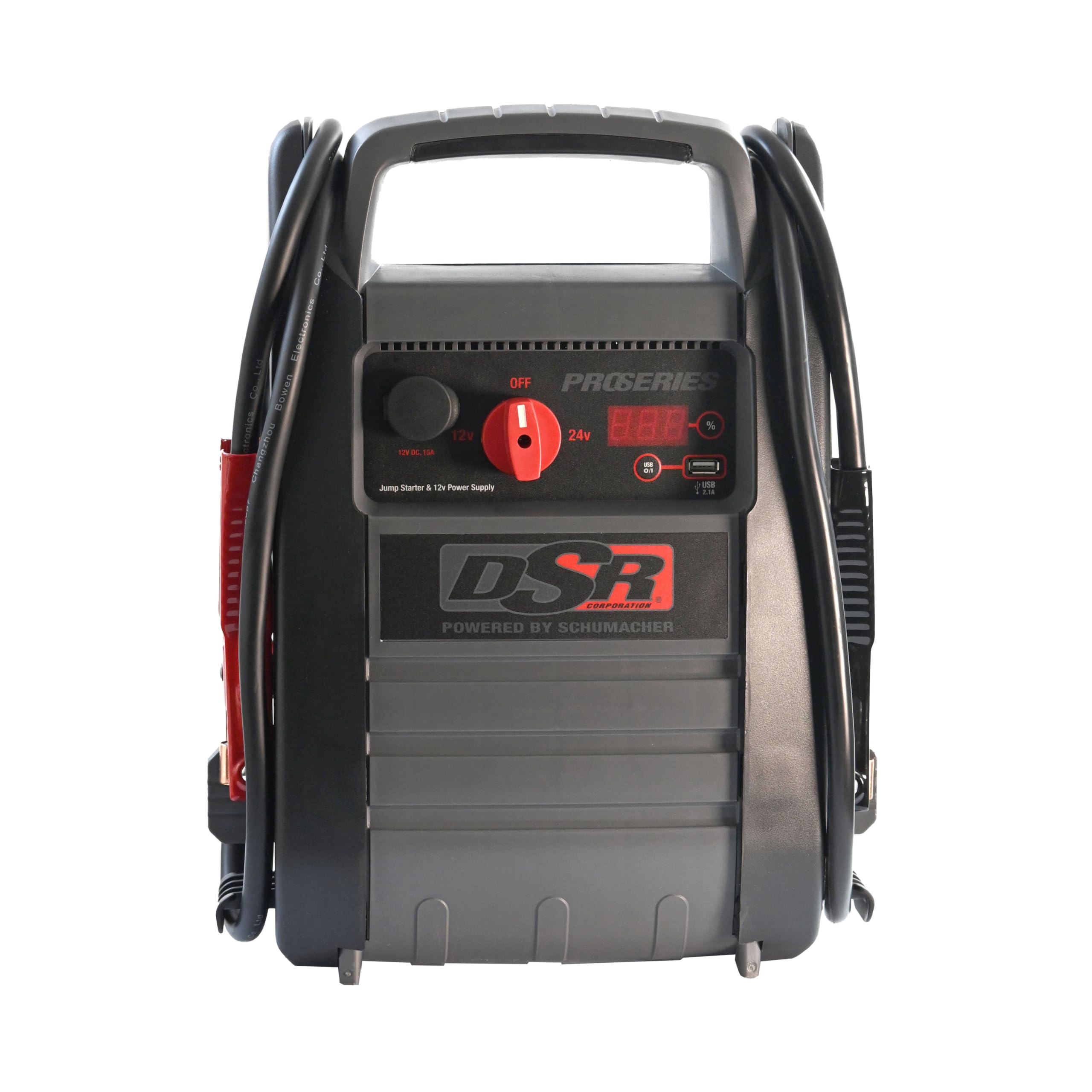 Schumacher DSR ProSeries 4400A Peak 12V/24V Car Battery Jump Starter - Heavy-Duty Booster Cables with Digital Display - Emergency Vehicle Jump Box & Portable Power Station for Trucks, SUVs, Boats - Perfect for Roadside Emergencies & Outdoor Adventures
