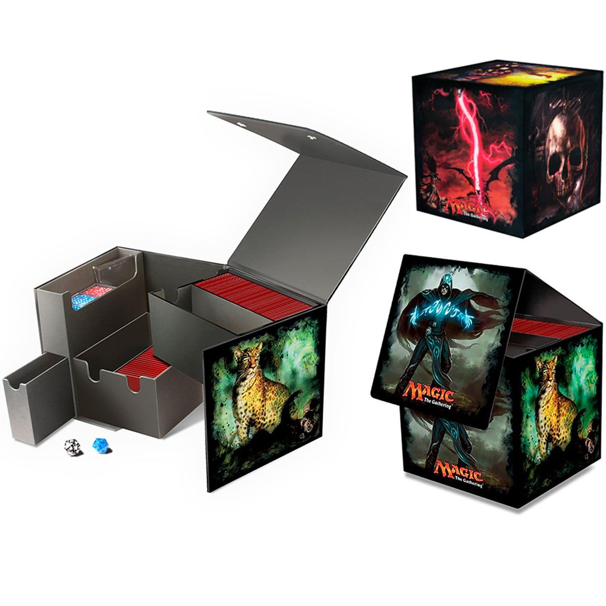 Ultra Pro Magic The Gathering CUB3 Deck Box - Jace, The Mind Sculptor | Premium Card Storage for MTG Players | Perfect for Tournaments & Collectors