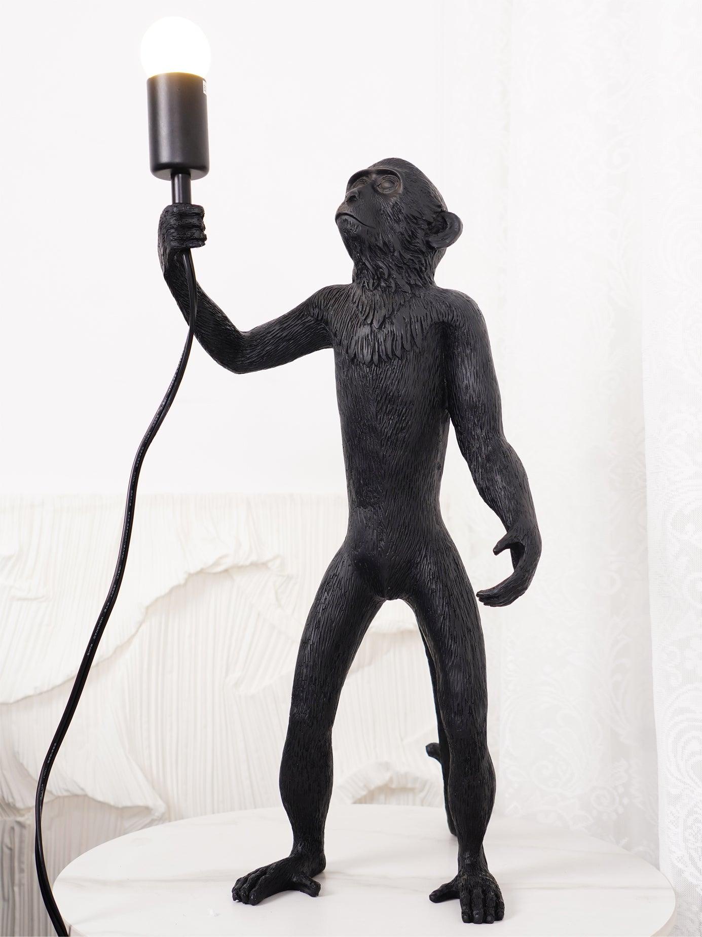 Cute Monkey Table Lamp for Kids - Night Light & Decor for Bedroom, Nursery, Study Room - Perfect for Reading, Relaxing & Creating a Cozy Atmosphere
