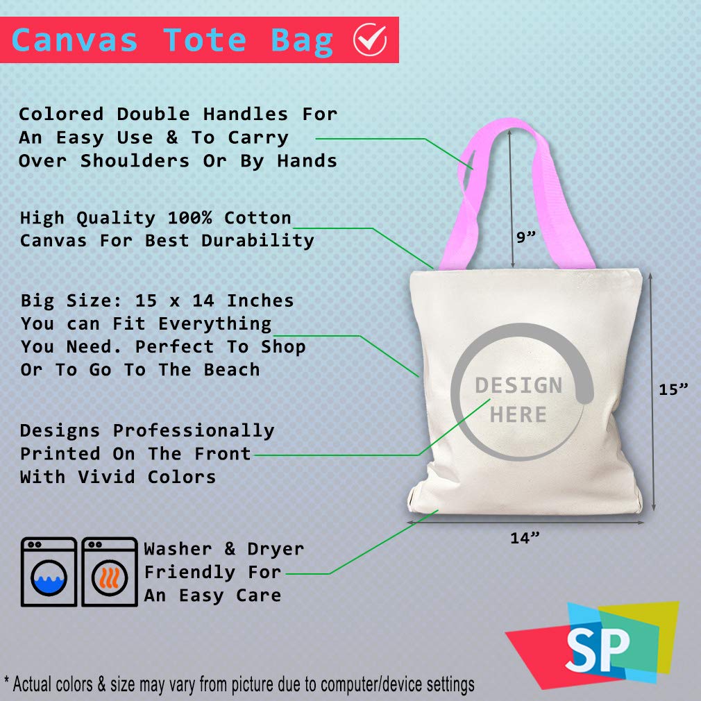Eco-Friendly Canvas Tote Bag - Reusable Shopping & Beach Tote for Women - Perfect for Groceries, Beach Trips & Back to School - Durable & Stylish Carryall Bag for Everyday Use
