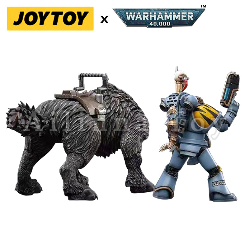 JOYTOY 1/18 Scale Warhammer 40K Space Wolves Thunderwolf Cavalry Frode Action Figure - Collectible Model for Warhammer Fans & Tabletop Gaming