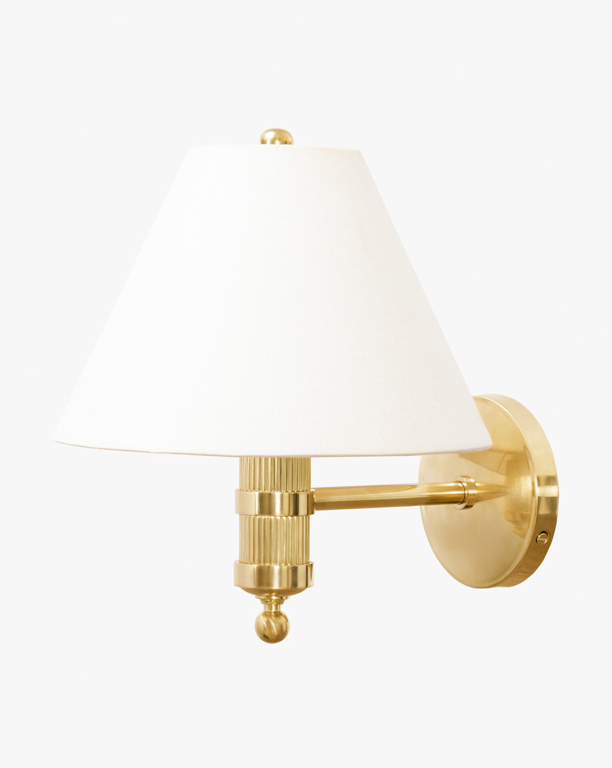 Townes Sconce Wall Light - Modern Brass Wall Sconce with Clear Glass Shade for Bedroom, Living Room, and Hallway Lighting Decor