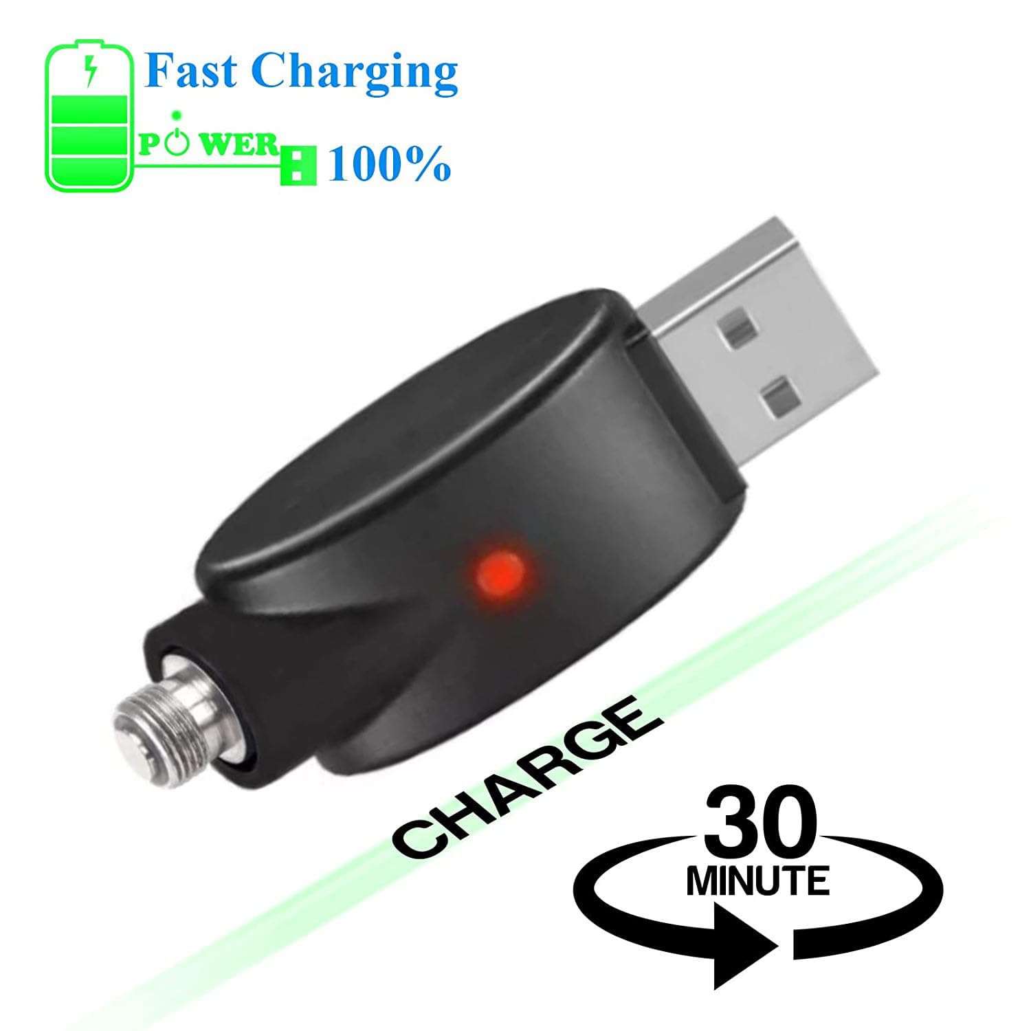 Smart USB Charger Adapter with LED Indicator - Fast Charging, Overcharge Protection - Perfect for Travel, Home & Office Use (2 Pack)