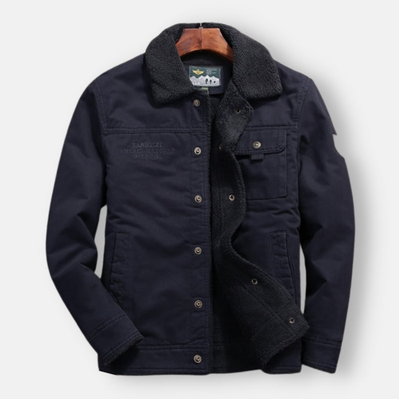 Antonios Lorenzo Men's Cotton Jacket - Lightweight Casual Blazer for Spring & Fall | Perfect for Office, Travel & Outdoor Activities
