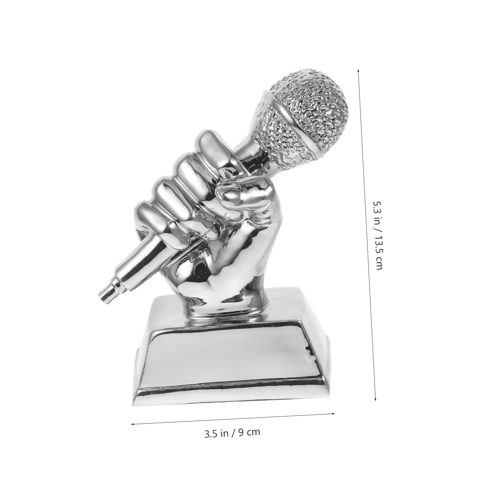 Mini Resin Singing Trophy Microphone - Kids Music Competition Award, Student Honor Prize for Singing Contests & Party Gifts | Perfect for School Events, Talent Shows & Birthday Celebrations