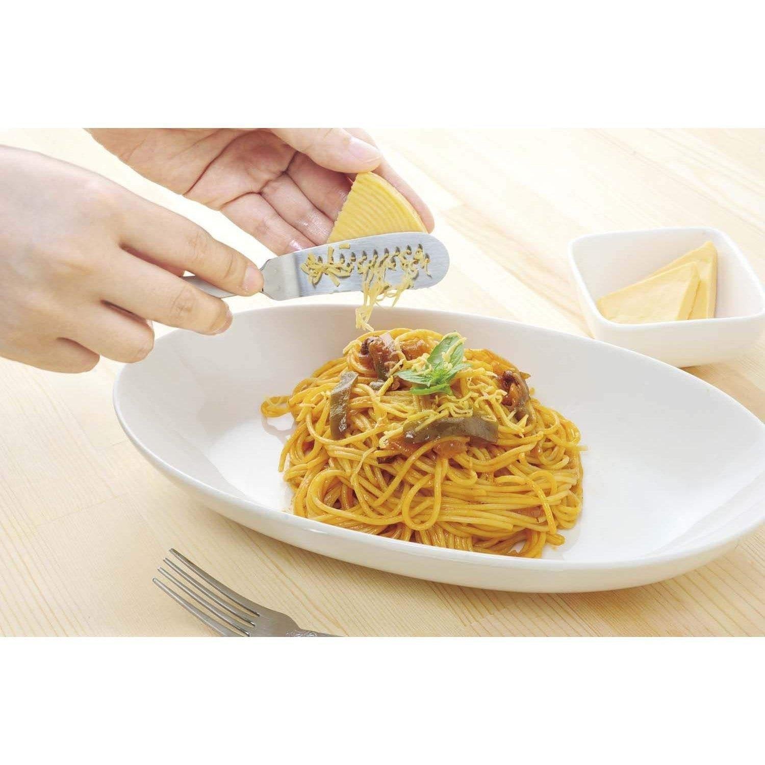 Premium Stainless Steel Butter Knife with Built-in Grater - A 76513 - Perfect for Spreading Butter, Grating Cheese & Garnishing Dishes - Ideal for Kitchen, Dining & Entertaining
