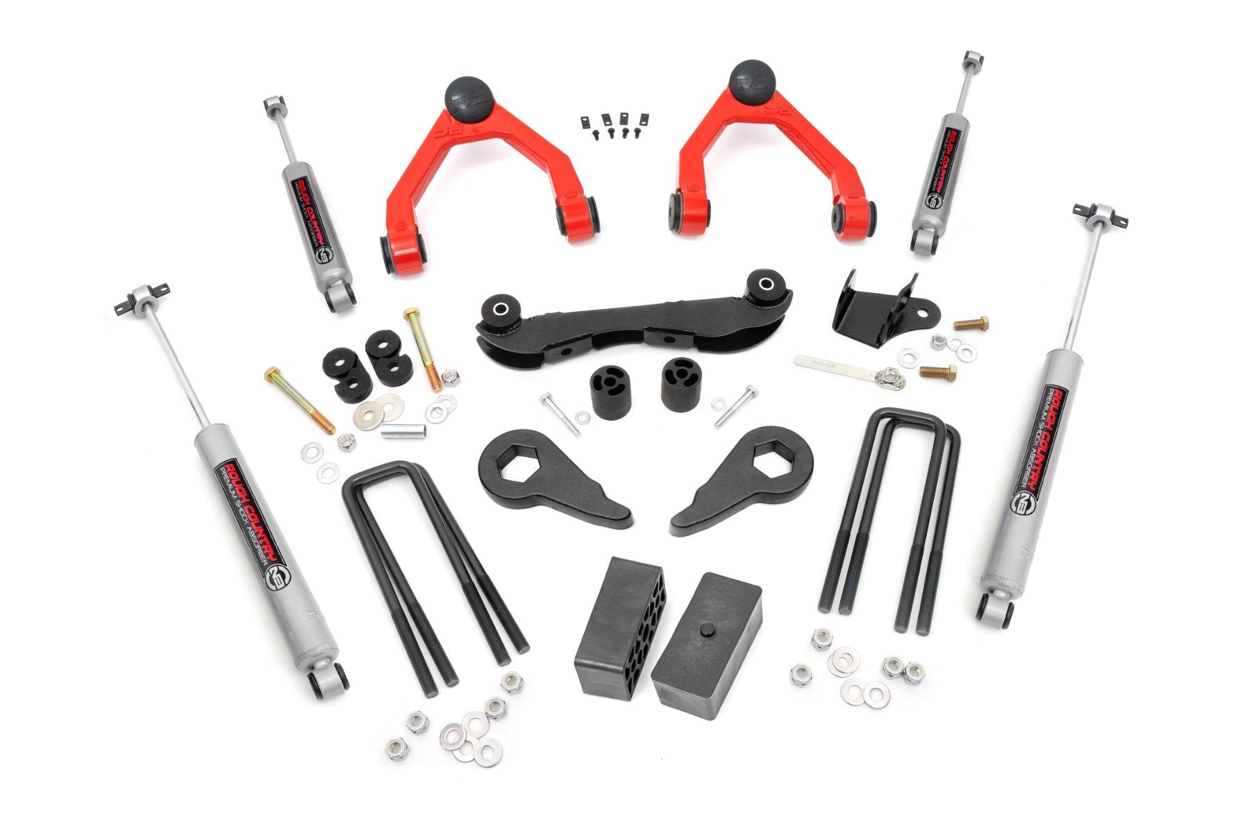 2-3 Inch Lift Kit with Rear Blocks for Chevy C1500/K1500 Truck & SUV 4WD (1988-1999) | Heavy Duty Suspension Upgrade | Off-Road & Towing Performance Enhancement