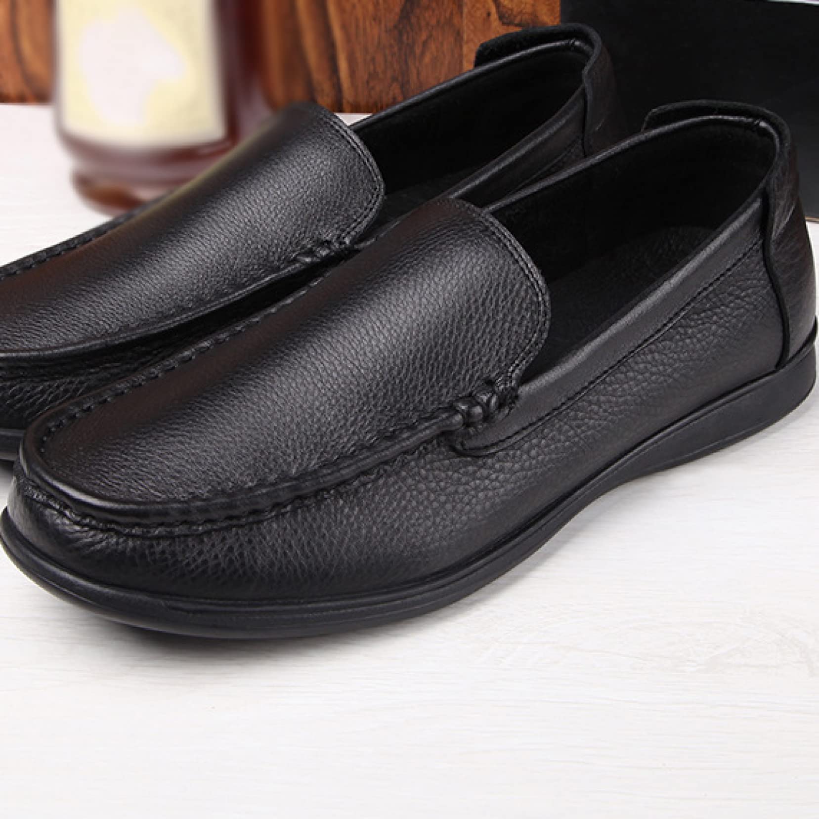 Men's Comfortable Boat Shoes - Classic Loafers & Dress Shoes | Lightweight Slip-On Driving Flats for Office, Casual Wear & Daily Use | Perfect for Business, Travel & Leisure Activities