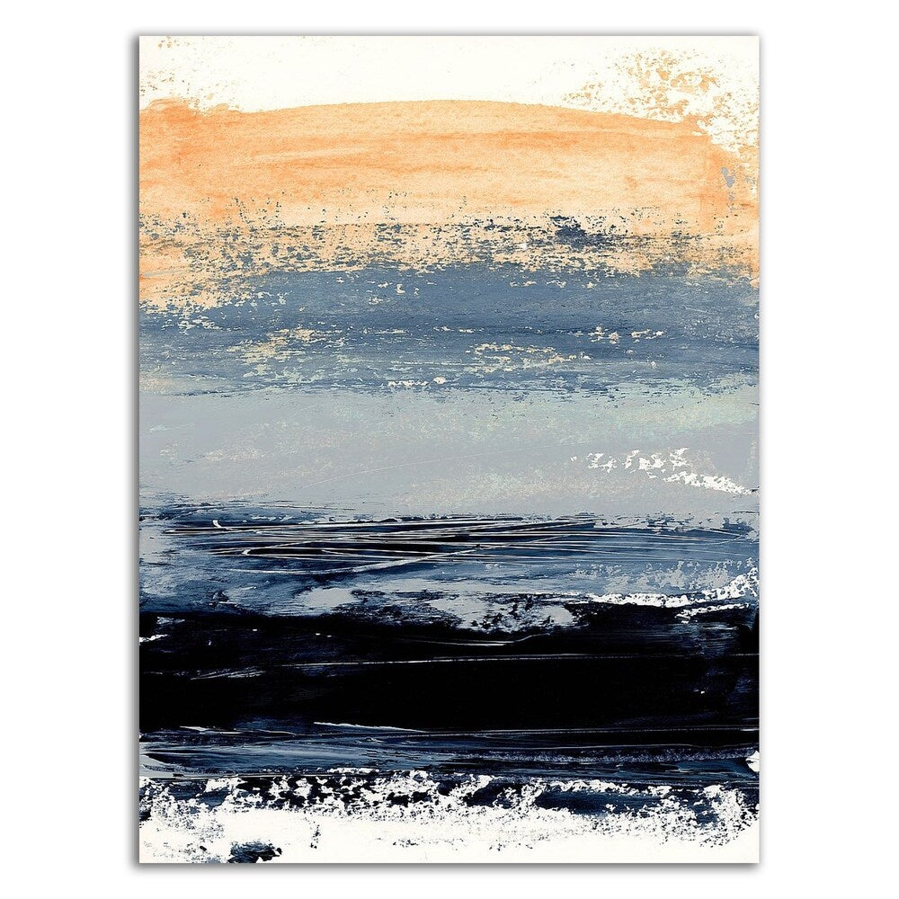 Abstract Minimalist Landscape 5 by Iris Lehnhardt - Premium Canvas Wall Art Print - Ready to Hang - Modern Home & Office Decor - Perfect for Living Room, Bedroom or Workspace