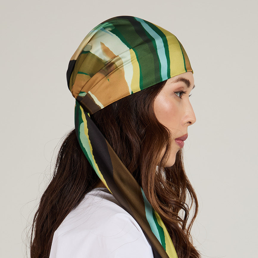 Gigi Satin Headscarf for Women - Soft & Shiny Hair Wrap - Perfect for Sleep, Travel, and Fashion Accessories