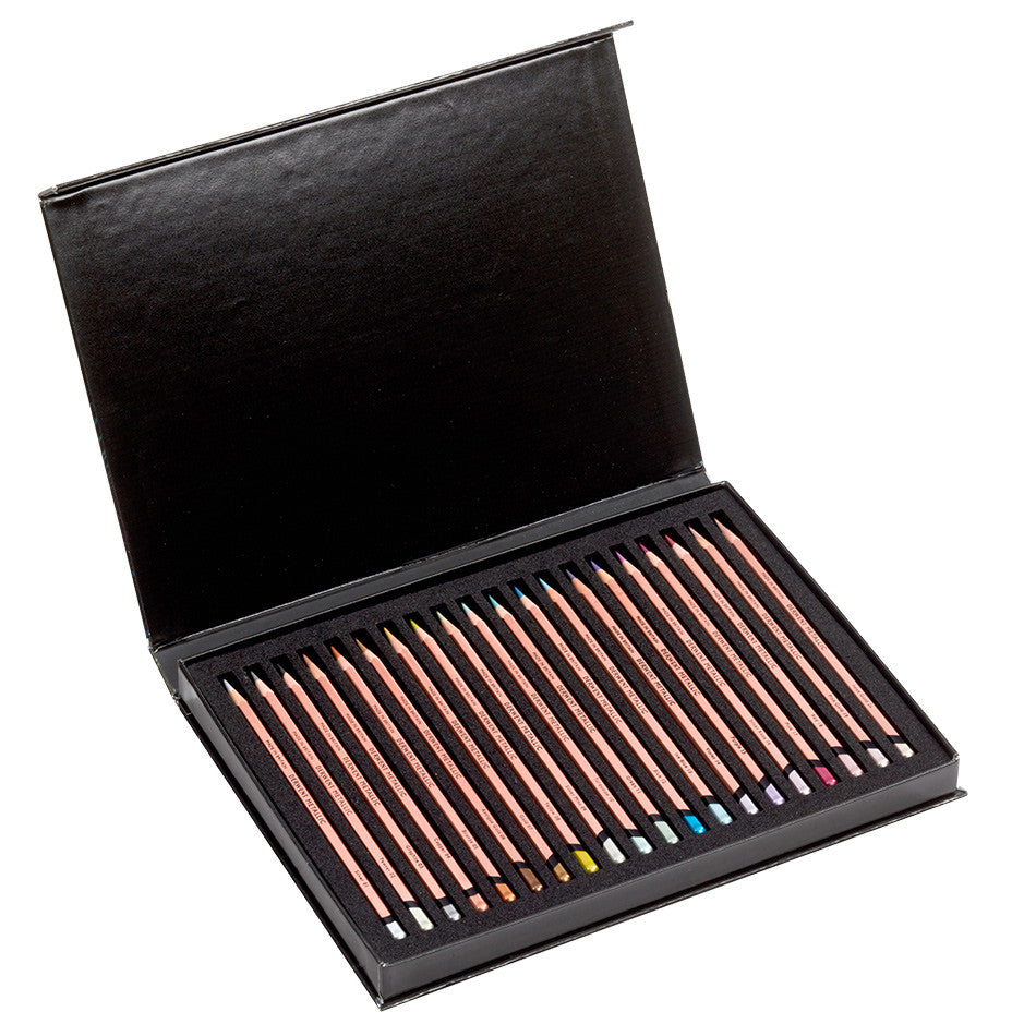 Derwent Metallic Colored Pencils Set - 20 Premium Metallic Drawing Pencils Limited Edition for Artists & Sketching - Perfect for Adult Coloring Books, Art Projects & Gift Giving