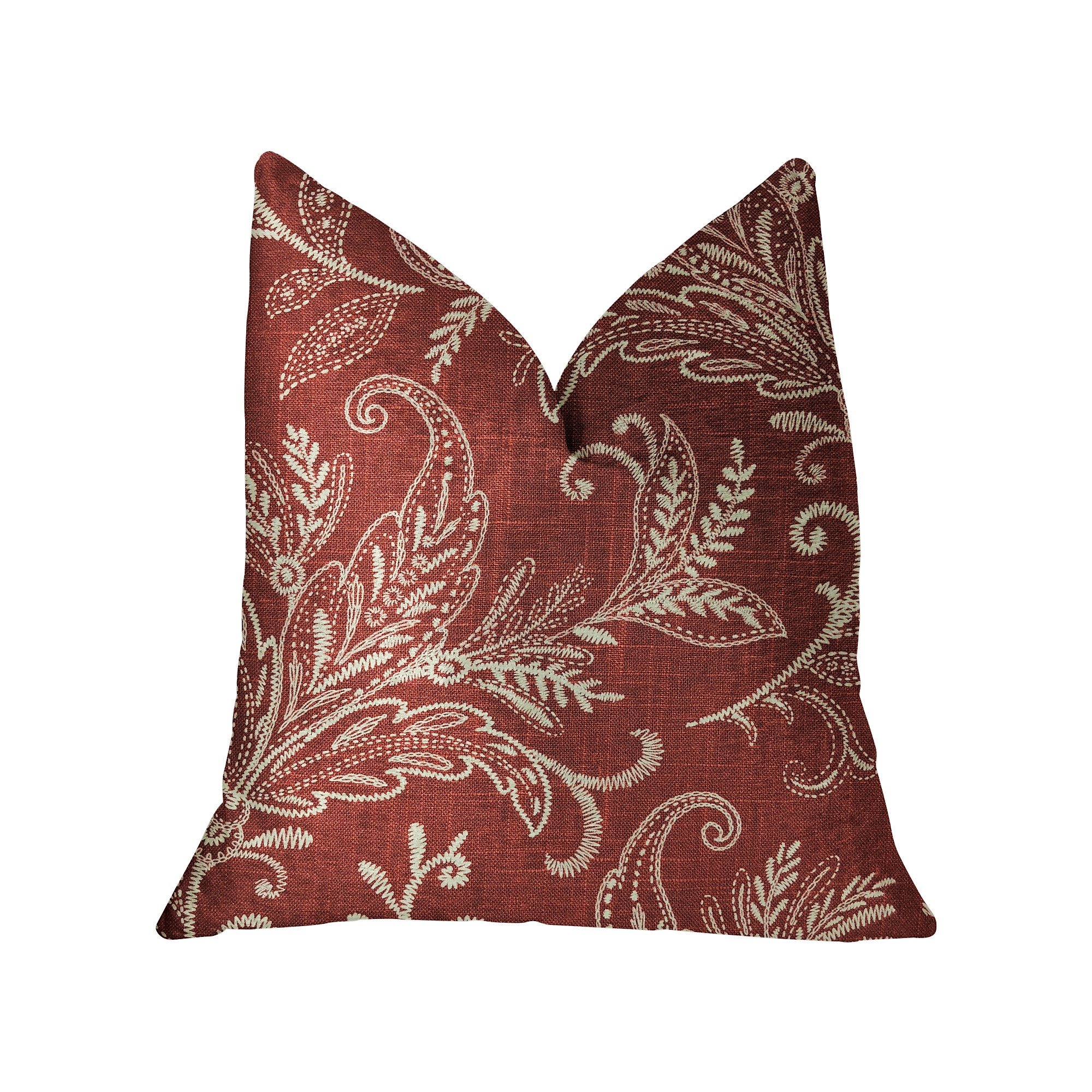 Plutus Berry Crest Vineyard Luxury Throw Pillow 18x18 Inch - Soft Decorative Cushion for Sofa, Bed, Living Room & Home Decor